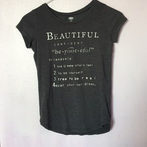 Grey Graphic Tee 🌚🙂